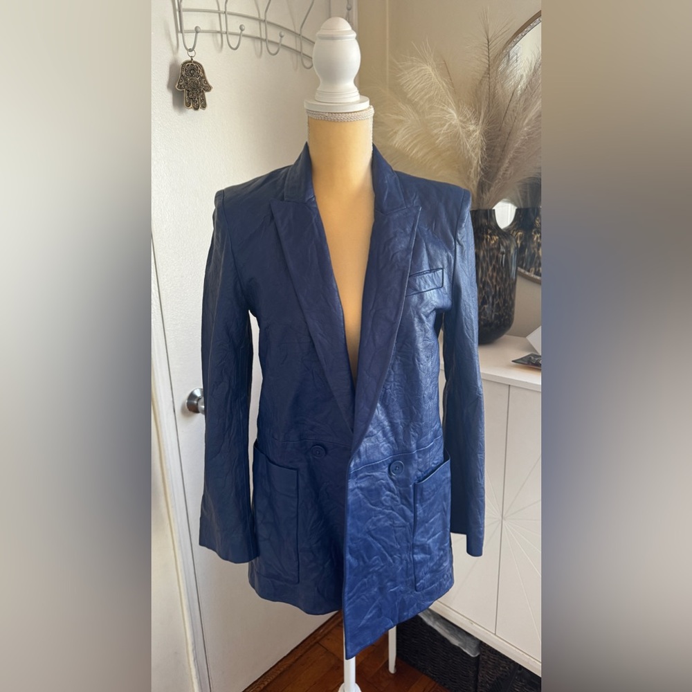Zadig & Voltaire designer leather jacket, immaculate condition.
